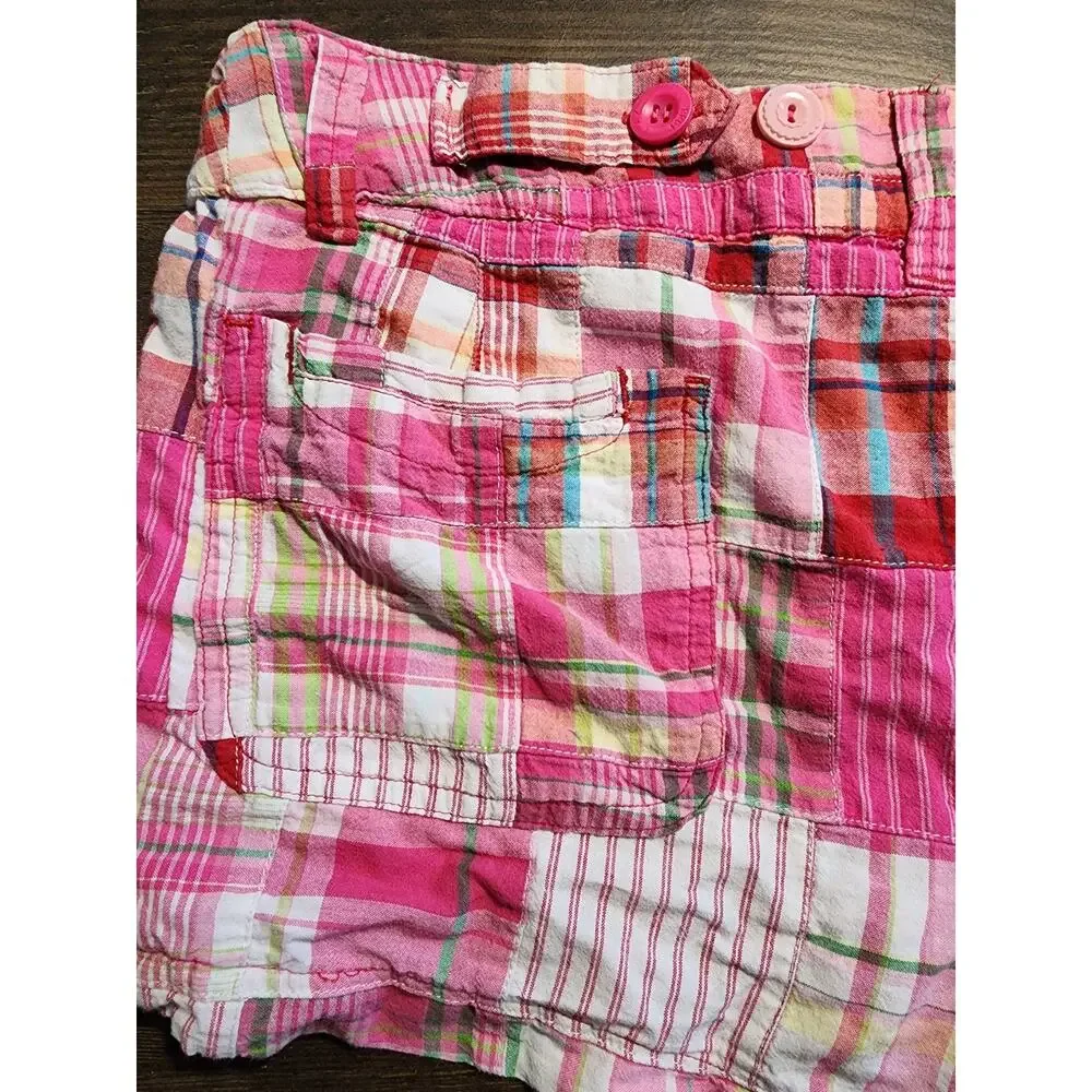 Arizona Pink Patchwork Shortie Shorts Junior Size 17